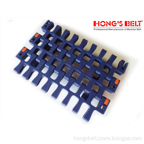 Packaging Industry Turning Modular Conveyor Belt with